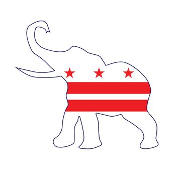 Washington DC Republican Elephant Flag