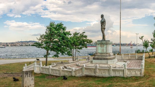 Ataturk Monument in Istanbul, Turkey