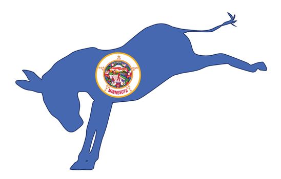 Minnesota Democrat Donkey Flag
