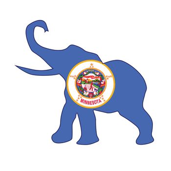 Minnesota Republican Elephant Flag