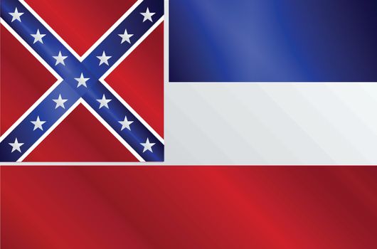 Mississippi State Flag Gloss