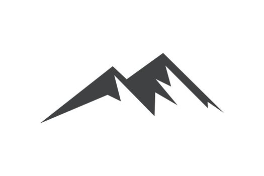 vector mountain and outdoor adventures logo Mountain Logo Template Minimalist Landscape Hills / Mountain Peaks Vector logo design Minimalist Landscape Mountain logo design inspiration Mountains logo d