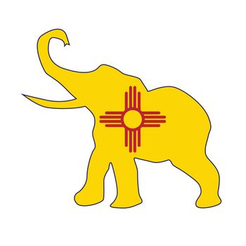 New Mexico Republican Elephant Flag