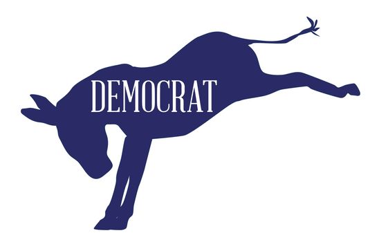 The Democrat Blue Donkey