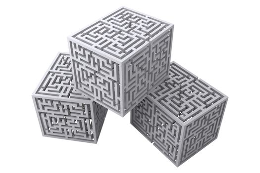 Maze cubes