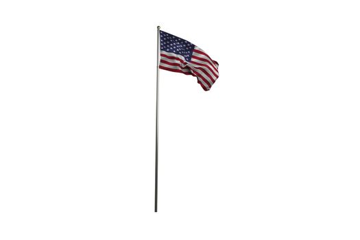 Close up of the us flag