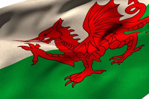 Cropped Wales flag