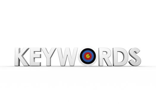 Illustrative image of the word keywords