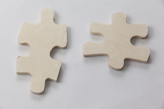 Two piece of jigsaw puzzle