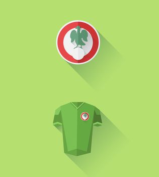 Nigeria jersey and crest vector