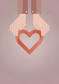 Vector icon of organ donation