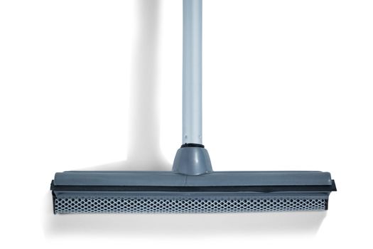 Squeegee mop on white background