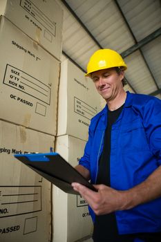 Worker maintaining record on clipboard