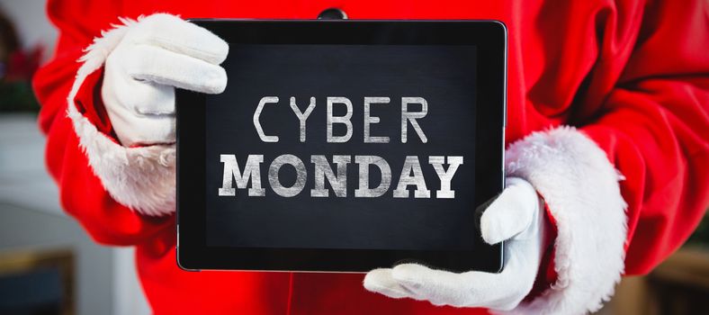 Composite image of title for celebration of cyber monday 