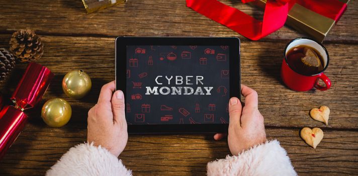 Composite image of title for celebration of cyber monday 