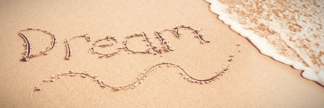 Dream written on sand