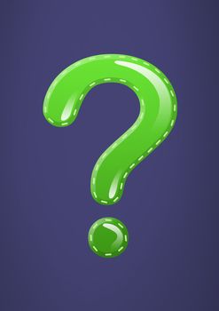 green shiny question mark