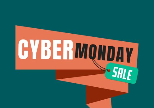 Cyber Monday Sale in green and orange