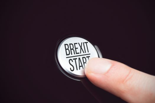Composite image of brexit start in capital letter