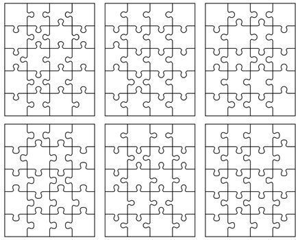 puzzles, separate pieces