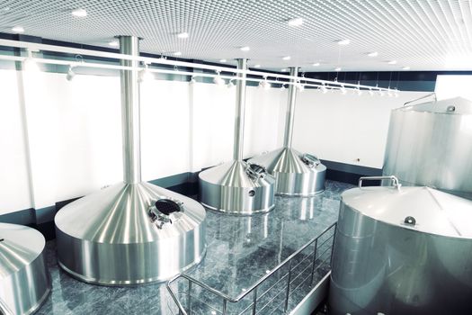 Small brewery. Equipment for brewing beer