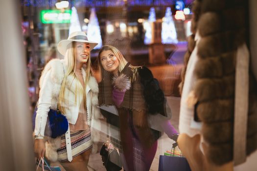 Two Girl In The Shopping