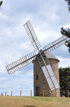 windmill in the countryside, France