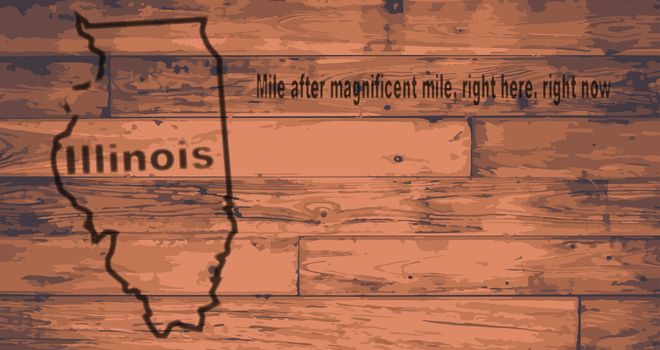 Illinois Map Brand