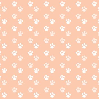 Dog Footprint Pattern Background