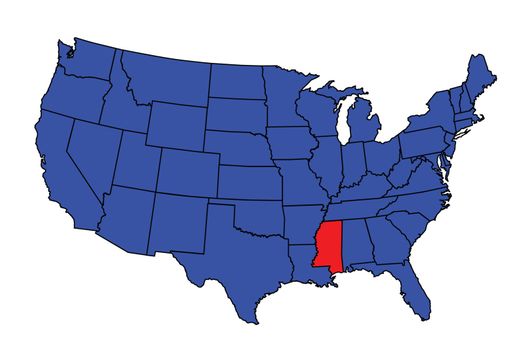State of Mississippi Location