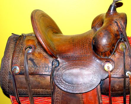 Vintage saddle.