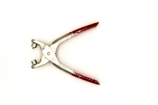 Eyelet pliers for attaching snaps 