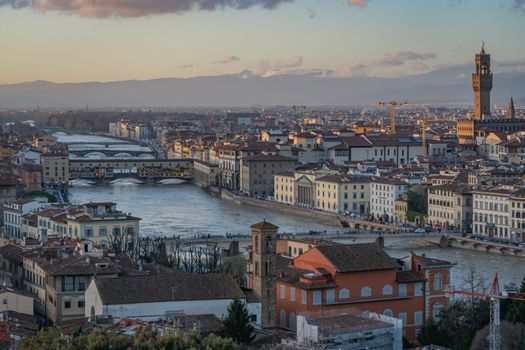 Overlooking Florence Italy from Piazzale Michelangelo