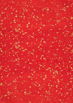 Chinese red textured background with golden paper broken