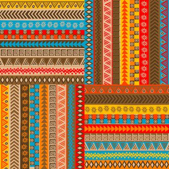 African motifs background.Tribal seamless pattern