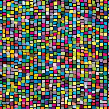 Colorful ceramic mosaic seamless background