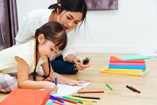 Child kid girl kindergarten drawing teacher education mother wit