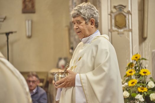 Priest celebrates the liturgy 11