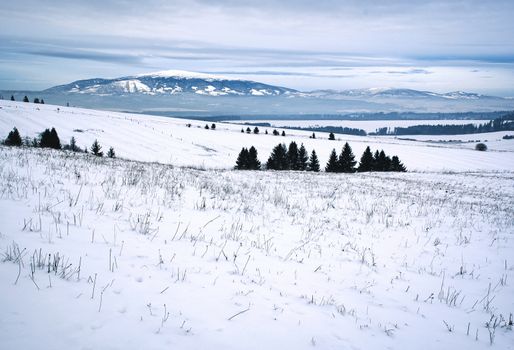snowy landscape on the highlands