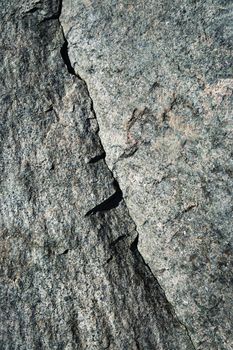 crack on granite rock