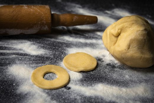 background food preparation for baking biscuits