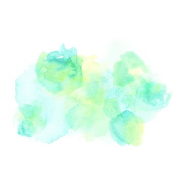 Abstract watercolor on white background.