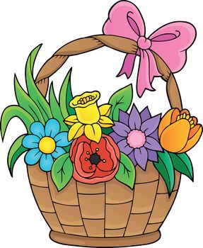 Flower basket theme image 1