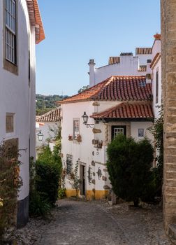Old walled town of Obidos in central Portugal