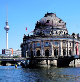 Berlin tv tower and Bode museum