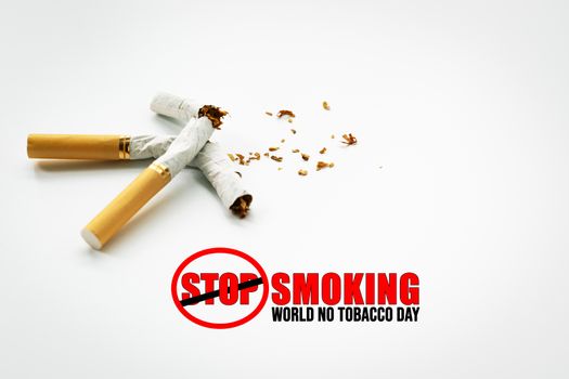World No Tobacco Day. May 31st No Smoking Day. Poison of cigaret