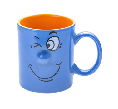 Coffee cup with a grin