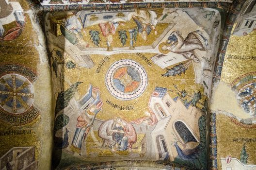 Byzantine mosaic, life of St Mary