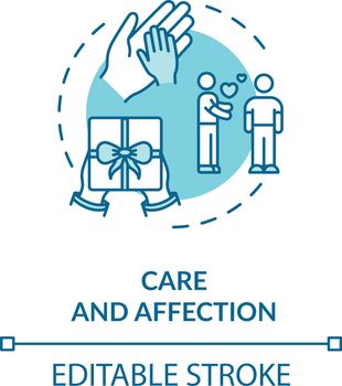 Care and affection concept icon