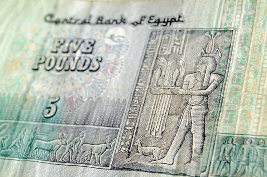 Egyptian God Hapi on banknote